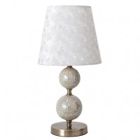 Distribuidor - Lâmpadas Diversas | Sobre Mesas Decoração | SOBREMESA MENDOZA 1XE14 CUERO PANTALLA BEIS 50X25X25 Ref: 122271014